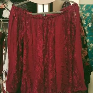 BOHO Off the Shoulder lace top